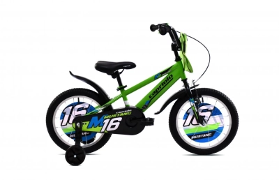 Dečiji bicikl CAPRIOLO MUSTANG 16' zeleno-cr/16' zeleni